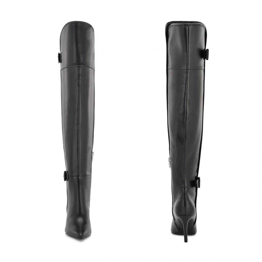 Nine West Flye Over the Knee Heeled Boots - Picture 4 of 11